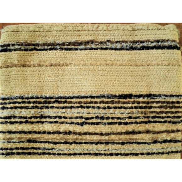 1970s WOVEN Nubby Flap SHOULDER BAG  Turquoise in BUTTON - Picture 6 of 7